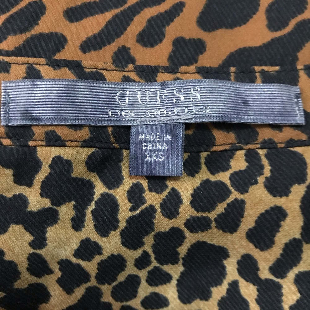 Guess Leopard Print Button Down - image 6